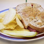 Sandwich and Chips Royalty Free Photo