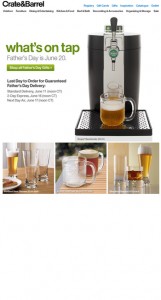 Crate and Barrel Newsletter