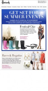 Harrods Newsletter