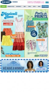 Old Navy Newsletter