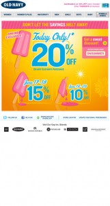 Old Navy Newsletter