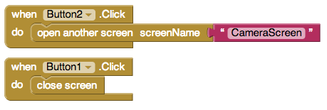 App Inventor Switch Screens