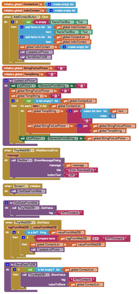 Contact App Blocks 2