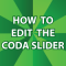 Edit the Coda Slider