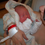 First Picture With Mommy